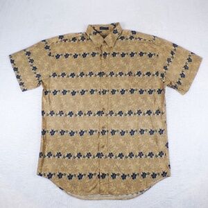 Vintage 80/90s Chaps Ralph Lauren Mens L Button Down Shirt Floral Cotton WLP 125